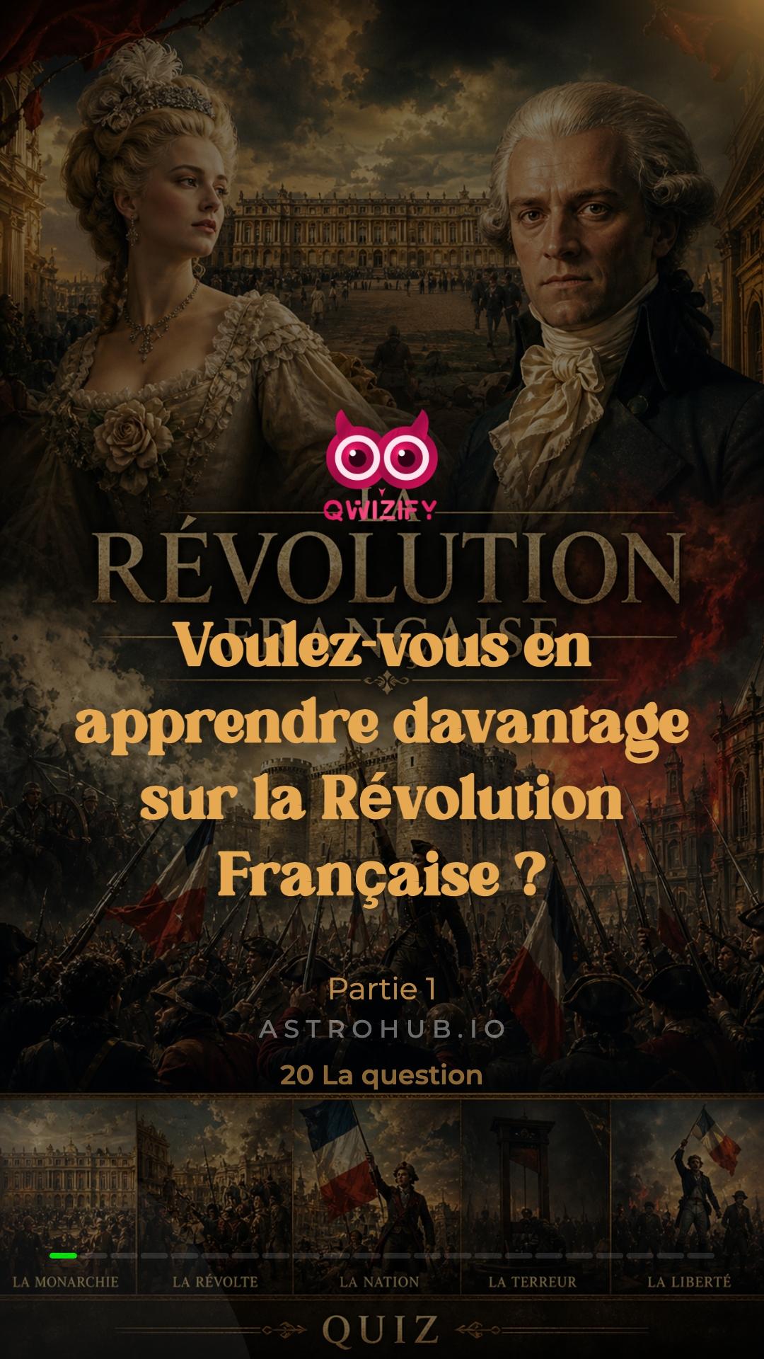 🇫🇷 Quiz Révolution Française ! ⚔️  Partie 1